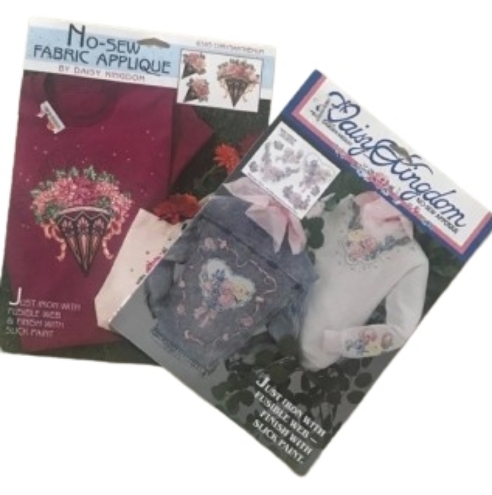 FABRIC APPLIQUÉS DAISY KINGDOM 2 PACKS